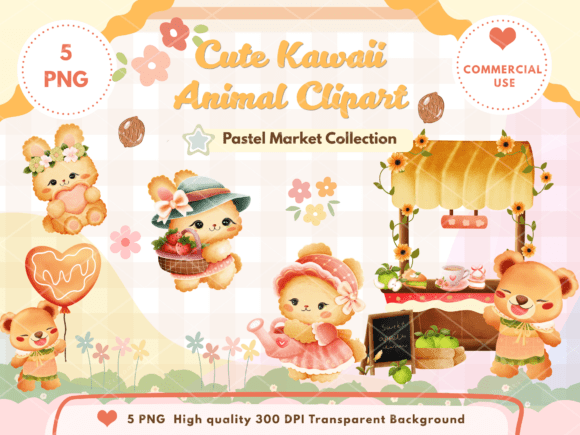 Download Cute Kawaii Animal Clipart - Kawaii animal clipart Collection
